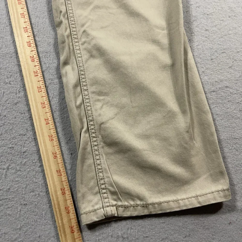 Levi’s 514 Straight Fit Pants Men 38x30 Khaki Stretch Twill‎ Jeans Tag 38x32